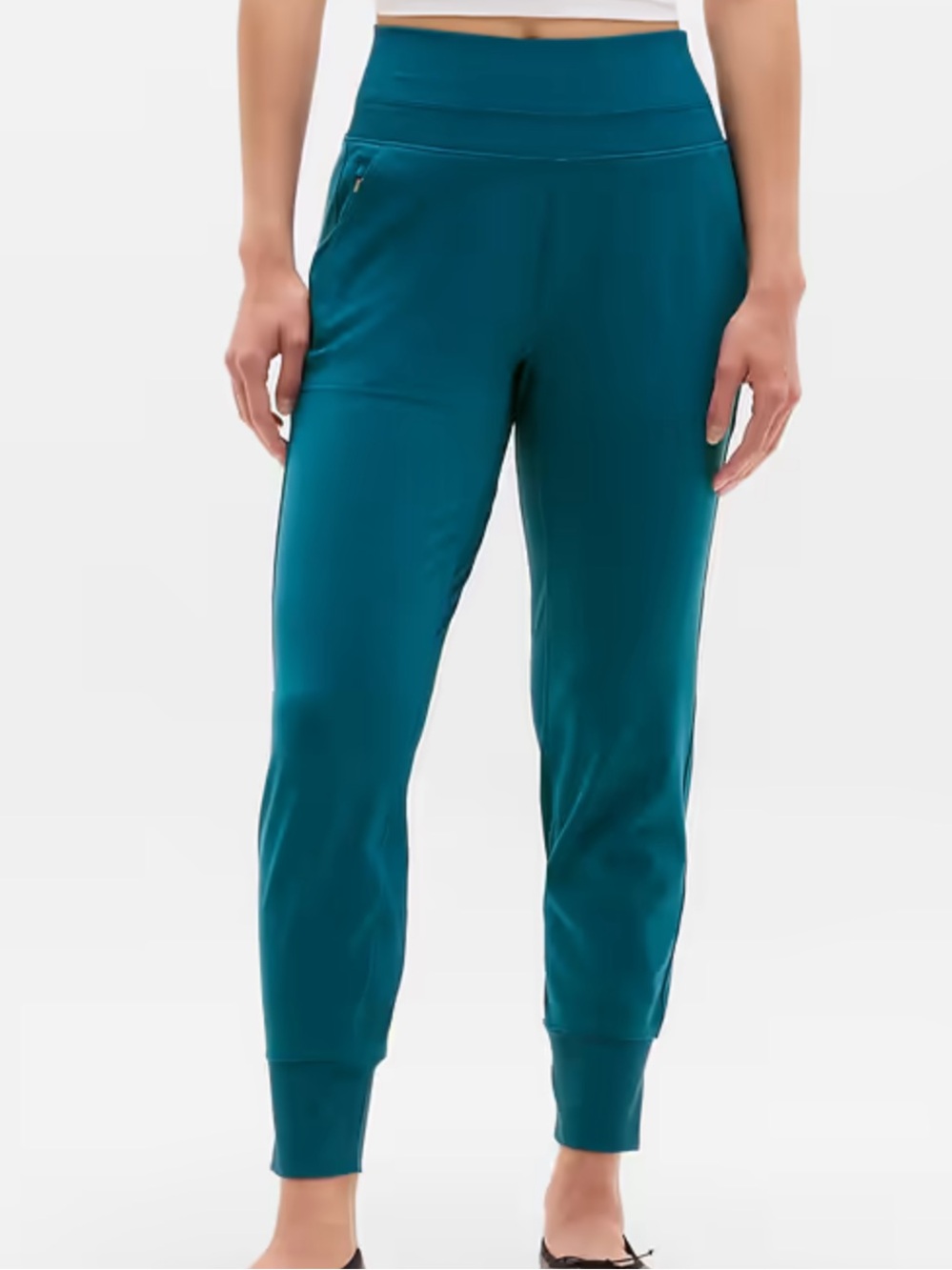 Athleta Teal High-Rise Jogger Pants